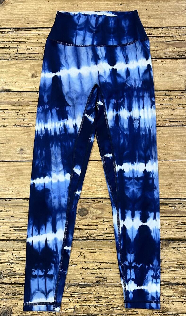 Zyia Active Women’s Size S Blue Tie Dye Active Leggings NWOT